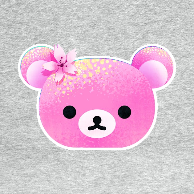 Sakura Cherry Blossom Kawaii Japanese Pink Rilakkuma III by banditotees